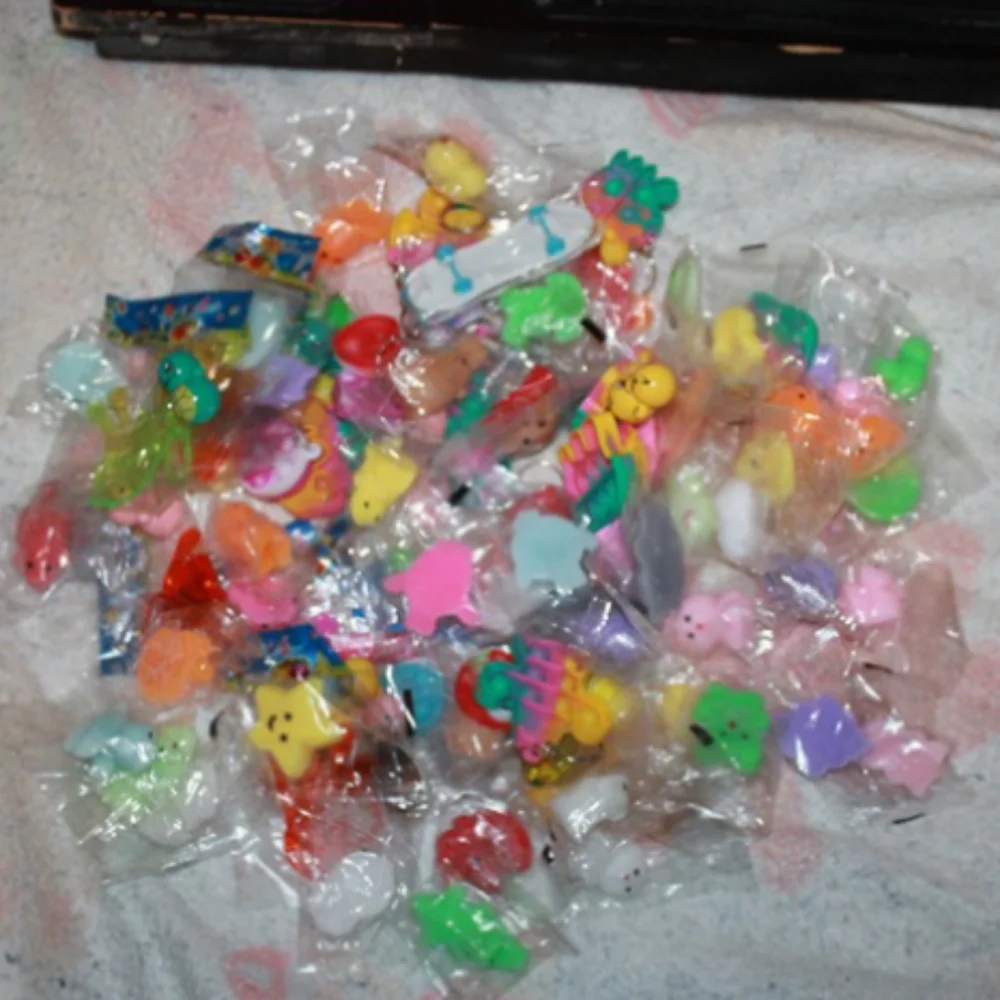 Kawaii Party Favors Box of Classroom Prizes Including 61 Pcs Squishy Toys
